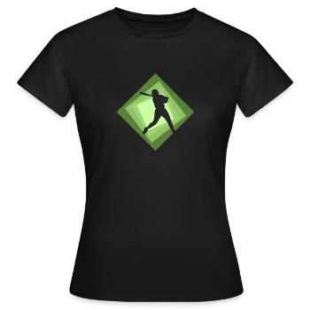 Softball Baseball Softball - Frauen T-Shirt - Schwarz - Vorne - AI Model Female 172 dark (172cm)