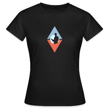 Boule de billard Joueur de billard Billard - T-shirt Femme - noir - Devant - AI Model Female 172 dark (172cm)