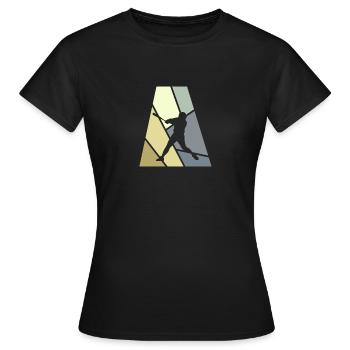 Pichet de softball Pichet - T-shirt Femme - noir - Devant - AI Model Female 172 dark (172cm)