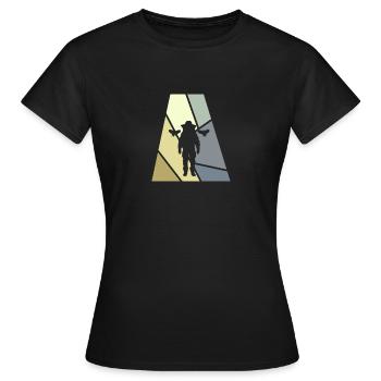Imker Imker Wabe - Frauen T-Shirt - Schwarz - Vorne - AI Model Female 172 dark (172cm)
