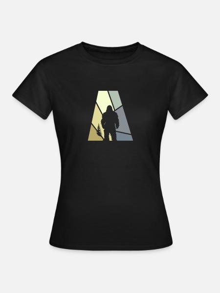 Bigfoot Lochness Yeti - Frauen T-Shirt - Schwarz