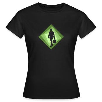 Bänker Börse Banken - Frauen T-Shirt - Schwarz - Vorne - AI Model Female 172 dark (172cm)
