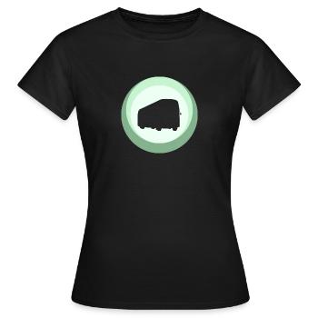 Bus Bus Busfahren - Frauen T-Shirt - Schwarz - Vorne - AI Model Female 172 dark (172cm)