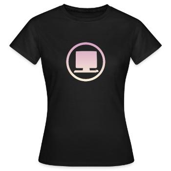 Computer Online Gamer - Frauen T-Shirt - Schwarz - Vorne - AI Model Female 172 dark (172cm)