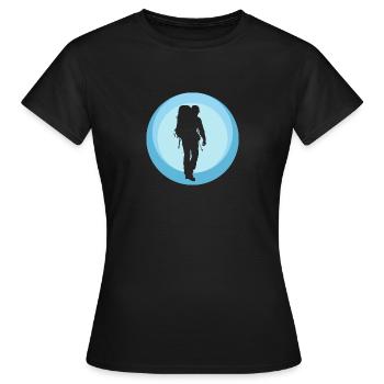 Backpacking Backpacker Pilger - Frauen T-Shirt - Schwarz - Vorne - AI Model Female 172 dark (172cm)