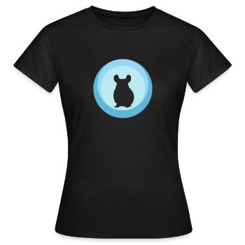 Chinchilla Mäuschen Mäuschen - Frauen T-Shirt - Schwarz - Vorne - AI Model Female 172 dark (172cm)