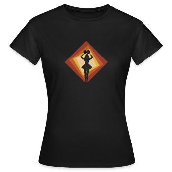 Cheerleading Cheerleader Cheerleading - Frauen T-Shirt - Schwarz - Vorne - AI Model Female 172 dark (172cm)
