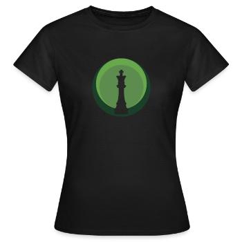 Echecs Echecs Pièce Echecs Echec et Mat - T-shirt Femme - noir - Devant - AI Model Female 172 dark (172cm)