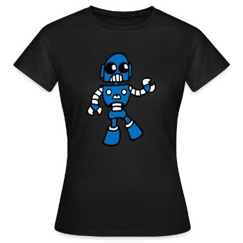 KI-Roboter - Frauen T-Shirt - Schwarz - Vorne - AI Model Female 172 dark (172cm)