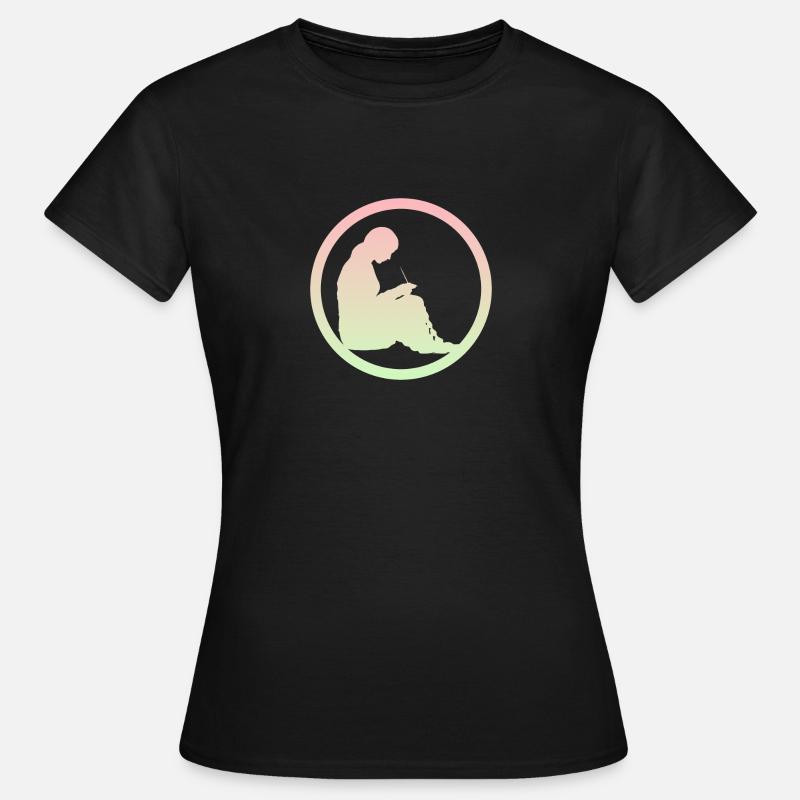 Crochet Crochet Thread - Women's T-Shirt - black