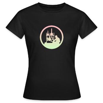 Biochimie des molécules Biochimiste - T-shirt Femme - noir - Devant - AI Model Female 172 dark (172cm)