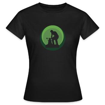 Blacksmith Forming Forging - Women's T-Shirt - black - Front - AI Model Female 172 dark (172cm)