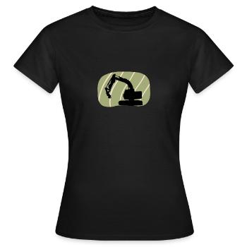Ouvrier de construction Ouvrier de la construction Ouvrier de la construction - T-shirt Femme - noir - Devant - AI Model Female 172 dark (172cm)