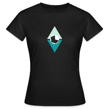 Blogger Writing Writing - Women's T-Shirt - black - Front - AI Model Female 172 dark (172cm)