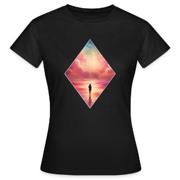 Heaven Paradies - Frauen T-Shirt - Schwarz - Vorne - AI Model Female 172 dark (172cm)