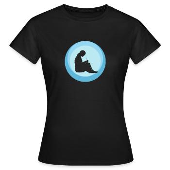 Crochet Needle Knitting - Women's T-Shirt - black - Front - AI Model Female 172 dark (172cm)