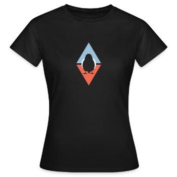 Wellensittich Vogel Abbildung Vögel - Frauen T-Shirt - Schwarz - Vorne - AI Model Female 172 dark (172cm)