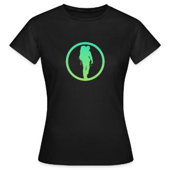 Randonnée Randonnée Randonnée - T-shirt Femme - noir - Devant - AI Model Female 172 dark (172cm)