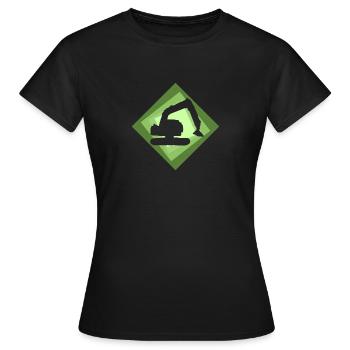 Ouvrier de la construction d’excavatrice Ouvrier de la construction - T-shirt Femme - noir - Devant - AI Model Female 172 dark (172cm)