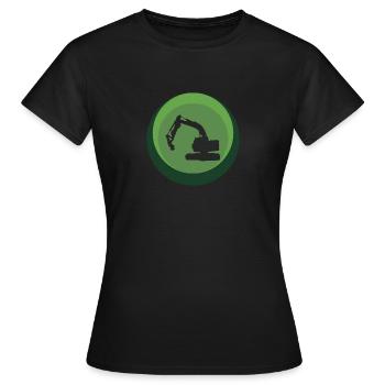 Construction site construction site construction workers - Women's T-Shirt - black - Front - AI Model Female 172 dark (172cm)