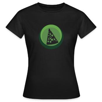 Käse Feinschmecker Maus - Frauen T-Shirt - Schwarz - Vorne - AI Model Female 172 dark (172cm)