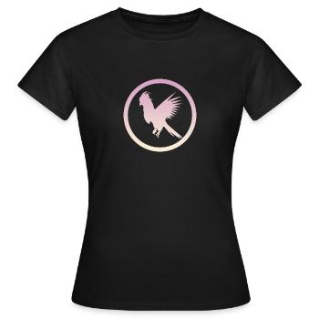Cacatoès Oiseau Oiseau - T-shirt Femme - noir - Devant - AI Model Female 172 dark (172cm)