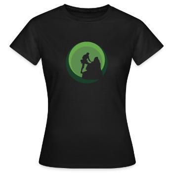 Kletterwand Klettern Kletterer - Frauen T-Shirt - Schwarz - Vorne - AI Model Female 172 dark (172cm)