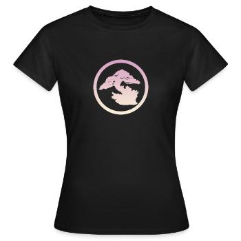 Bonsaï d’art japonais - T-shirt Femme - noir - Devant - AI Model Female 172 dark (172cm)