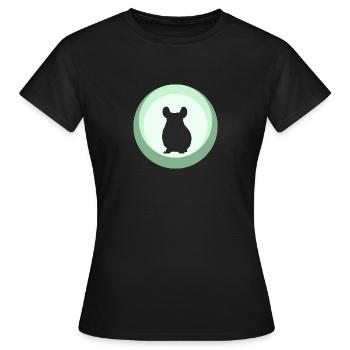 Chinchilla Mäuschen Streifenhörnchen - Frauen T-Shirt - Schwarz - Vorne - AI Model Female 172 dark (172cm)
