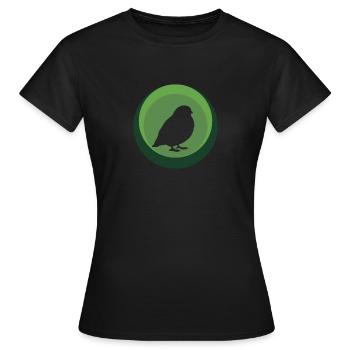 Oiseau Oiseau Perruche - T-shirt Femme - noir - Devant - AI Model Female 172 dark (172cm)