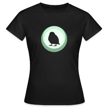 Illustration d’oiseau perruche d’oiseau - T-shirt Femme - noir - Devant - AI Model Female 172 dark (172cm)