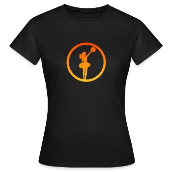 Pompon Pom-pom girl Pompon - T-shirt Femme - noir - Devant - AI Model Female 172 dark (172cm)