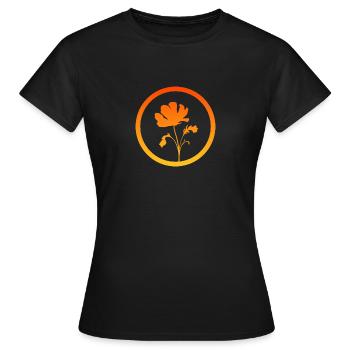 Botanisch Flora Gartenbau - Frauen T-Shirt - Schwarz - Vorne - AI Model Female 172 dark (172cm)
