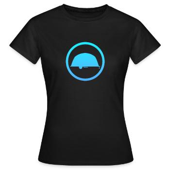 Camper RV Camping Mobile - T-shirt Femme - noir - Devant - AI Model Female 172 dark (172cm)