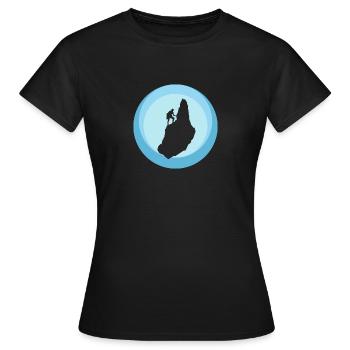 Mur d’escalade Mur d’escalade - T-shirt Femme - noir - Devant - AI Model Female 172 dark (172cm)
