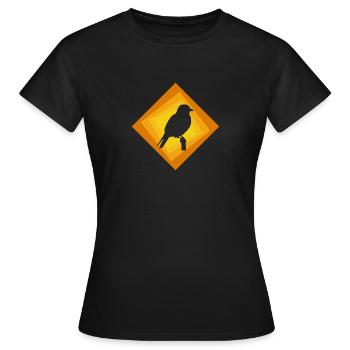 Sittich Vogel Vogel Abbildung - Frauen T-Shirt - Schwarz - Vorne - AI Model Female 172 dark (172cm)