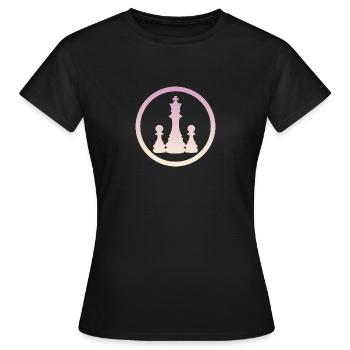 Checkmate Chess Chess - Women's T-Shirt - black - Front - AI Model Female 172 dark (172cm)