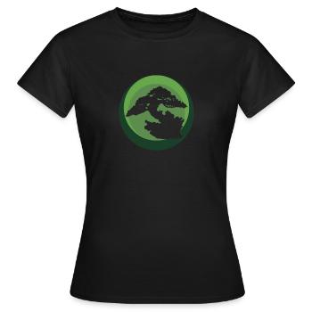 Arbre Grandir Arbre - T-shirt Femme - noir - Devant - AI Model Female 172 dark (172cm)