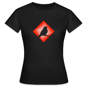 Sittich Vogel Peep - Frauen T-Shirt - Schwarz - Vorne - AI Model Female 172 dark (172cm)