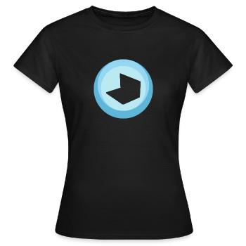 Blog Page d’accueil Blogger - T-shirt Femme - noir - Devant - AI Model Female 172 dark (172cm)
