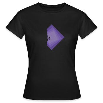 Seilklettern Alpinismus Kletterer - Frauen T-Shirt - Schwarz - Vorne - AI Model Female 172 dark (172cm)