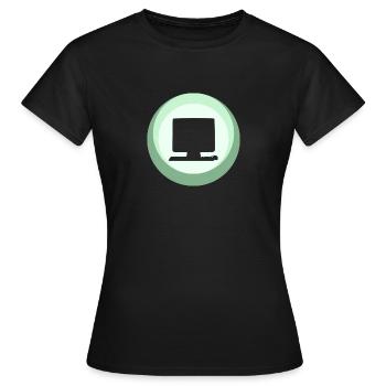 Informatique Internet - T-shirt Femme - noir - Devant - AI Model Female 172 dark (172cm)