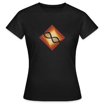 Biologie Biologie ADN - T-shirt Femme - noir - Devant - AI Model Female 172 dark (172cm)