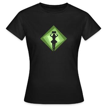 Cheerleading Cheerleader Bommel - Frauen T-Shirt - Schwarz - Vorne - AI Model Female 172 dark (172cm)