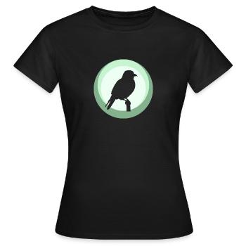 Sittich Vogel Abbildung Vögel beobachten - Frauen T-Shirt - Schwarz - Vorne - AI Model Female 172 dark (172cm)