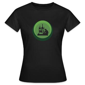 Biochimie Molécule chimique - T-shirt Femme - noir - Devant - AI Model Female 172 dark (172cm)