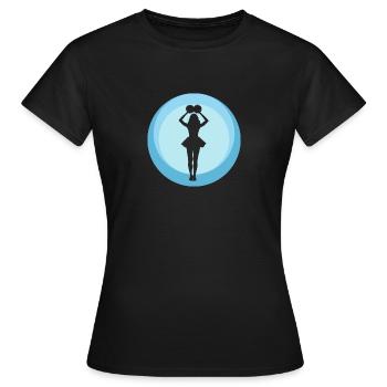 Girlie Girlie Pom-pom girl - T-shirt Femme - noir - Devant - AI Model Female 172 dark (172cm)