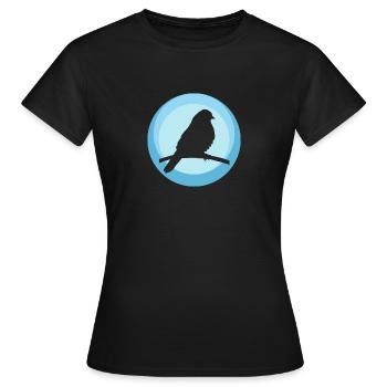 Sittich Vogel Abbildung Sittich - Frauen T-Shirt - Schwarz - Vorne - AI Model Female 172 dark (172cm)