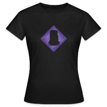 Backpacker Wandern Pilger - Frauen T-Shirt - Schwarz - Vorne - AI Model Female 172 dark (172cm)