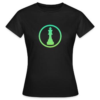 Echec et mat Echecs Echecs Echec et mat - T-shirt Femme - noir - Devant - AI Model Female 172 dark (172cm)